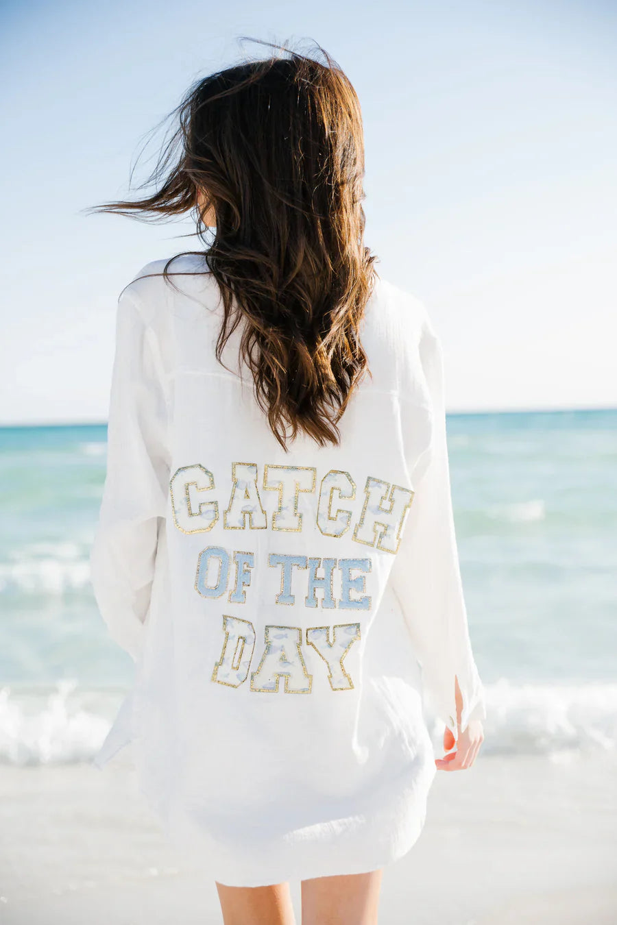 Judith March CATCH OF THE DAY BUTTON DOWN
