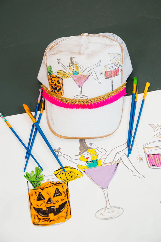 Judith March DRINK UP WITCHES TRUCKER HAT