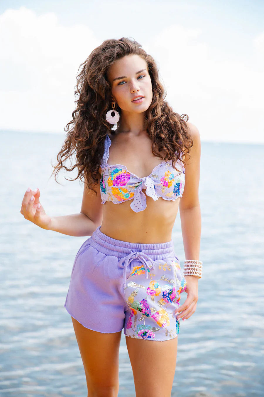 Judith March LAVENDER BLOOM TWO PIECE
