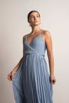 Tobi Love Galore Pleated Slit Maxi Dress