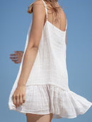 The Handloom Liv Mini Ruffle Dress
