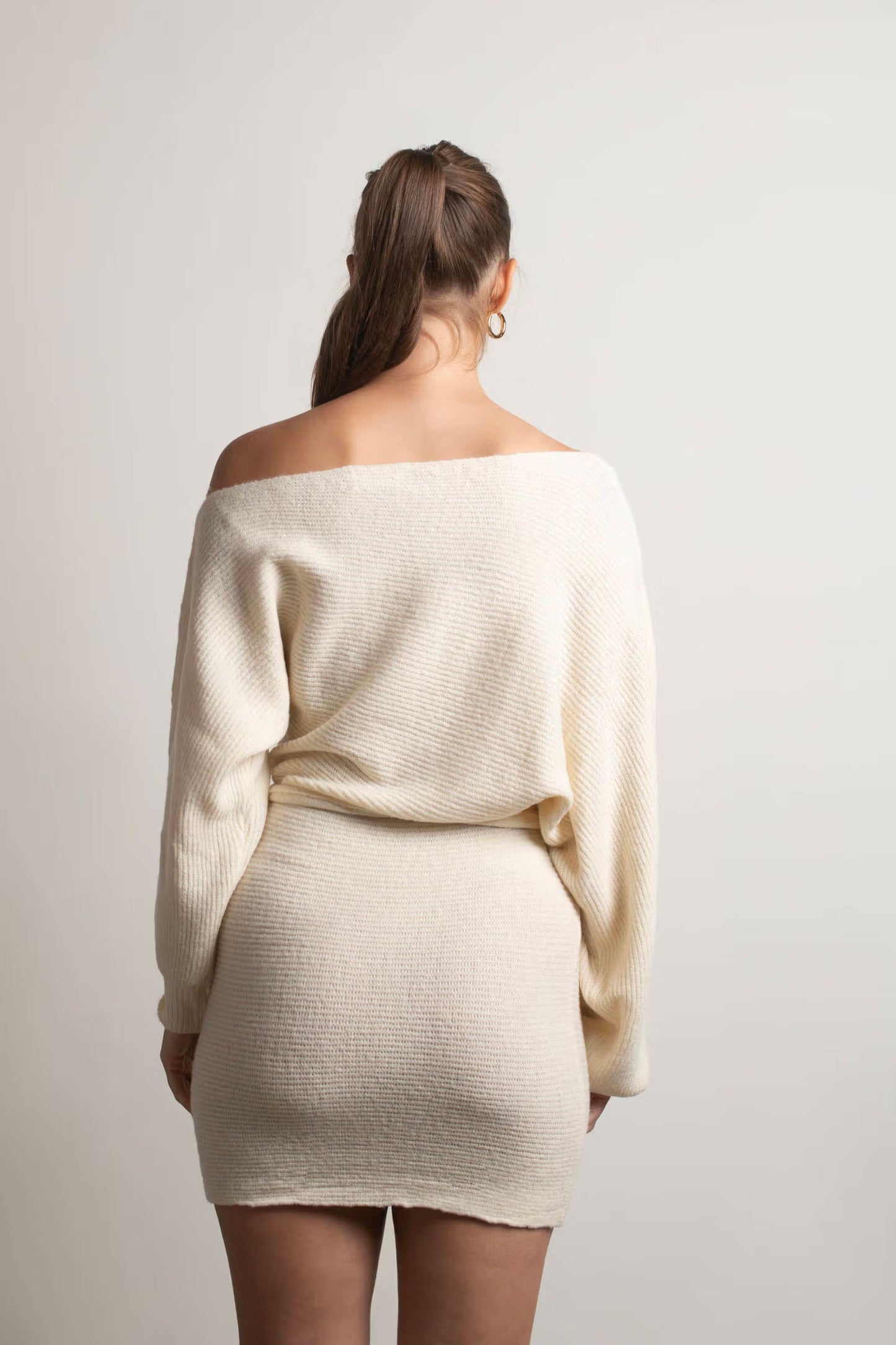Tobi Arabelle Off The Shoulder Sweater Mini Dress