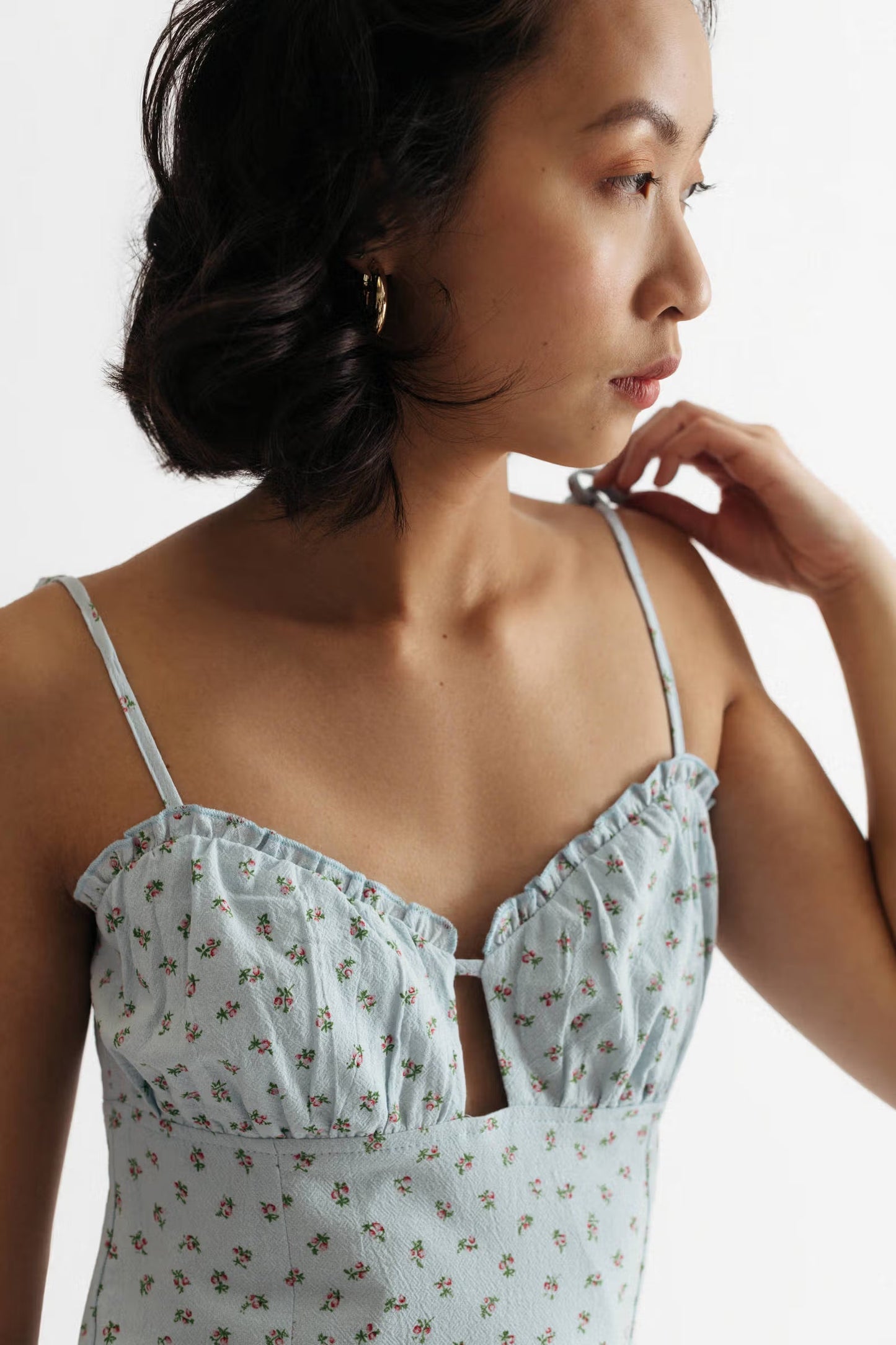 Tobi Feels Like Summer Floral Slit Mini Dress