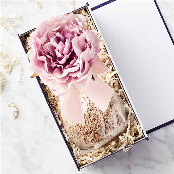 Mrs Prindables Toffee Walnut Purple Peony Jumbo Caramel Apple