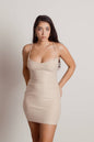 Tobi Running Late Cross Back Bodycon Mini Dress x2