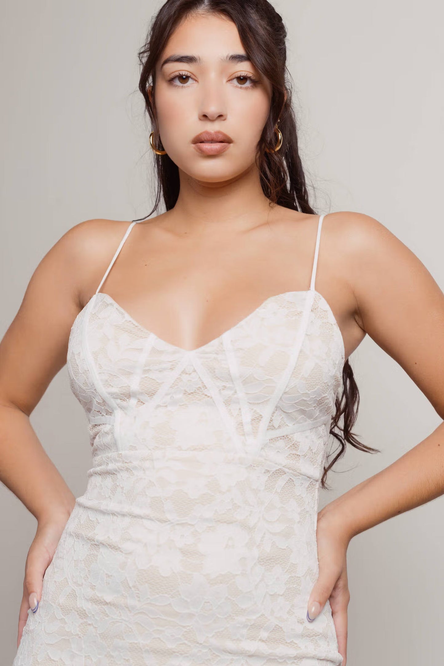 Tobi Secret Crush Lace Bustier Mini Dress x2
