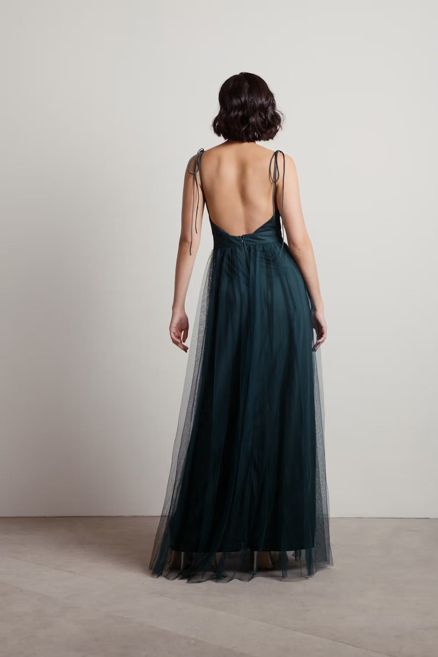 Tobi Slay The Night Deep V Double High Slit Maxi Dress