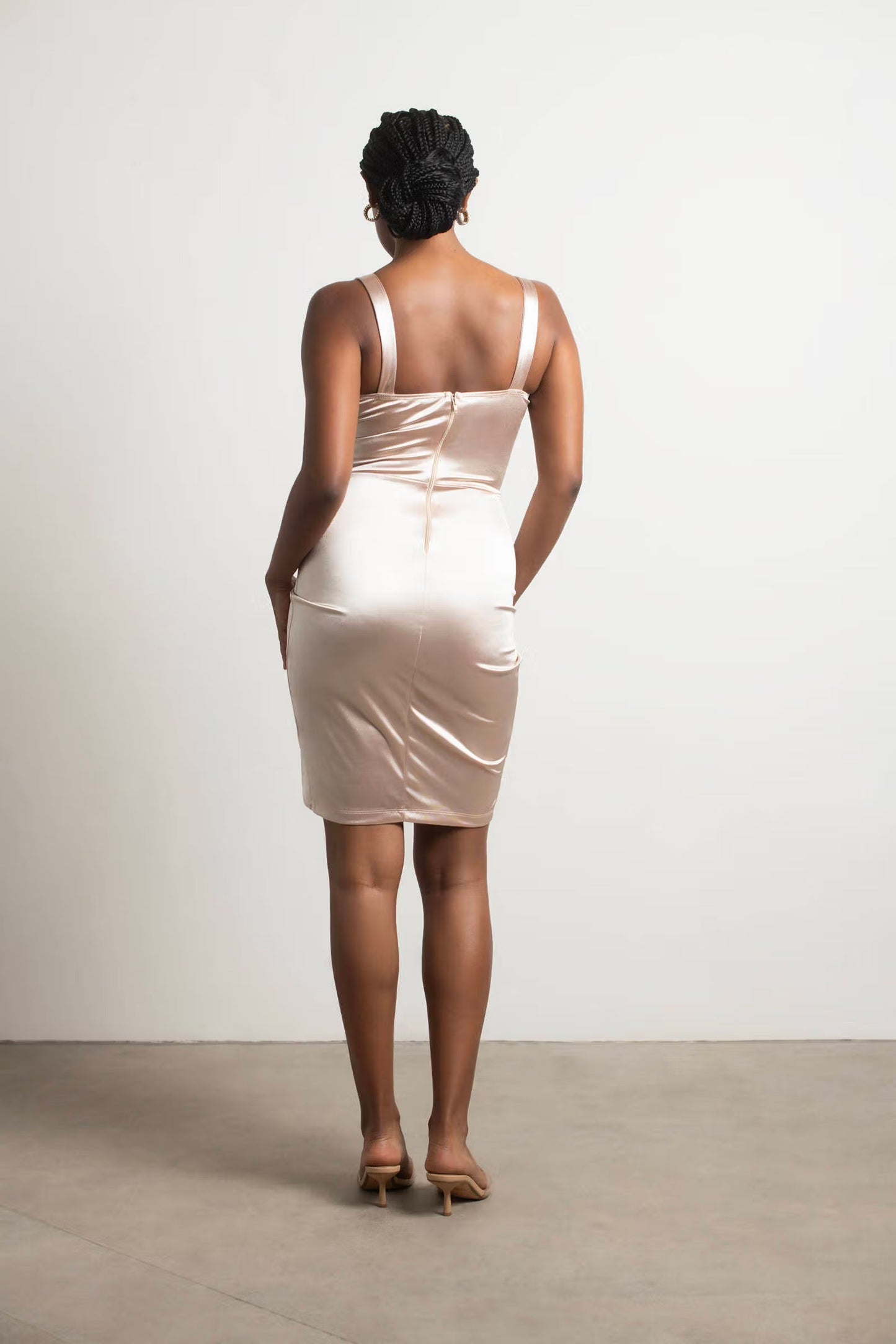 Tobi Last Forever Corset Asymmetrical Mini Dress