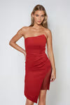 Tobi Bejeweled Rhinestone Strapless Midi Dress x2