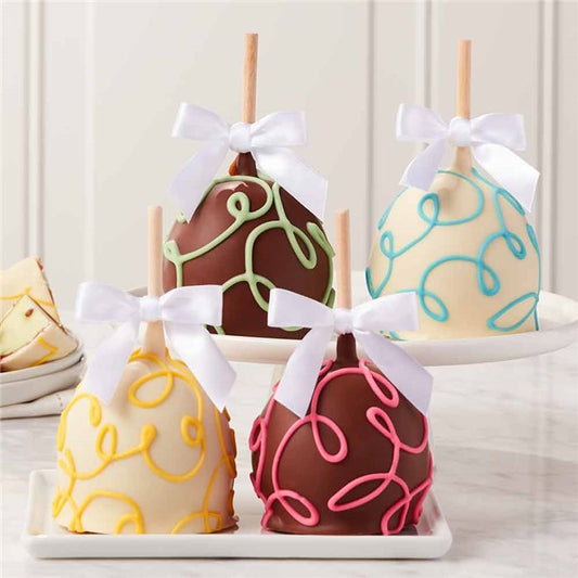 Mrs Prindables Springtime Swirls Caramel Apple 4-Pack
