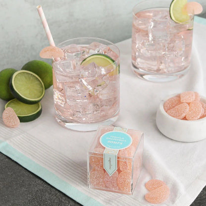 Sugarfina Tequila Grapefruit Sours Gummy - Small Candy Cube (x4)