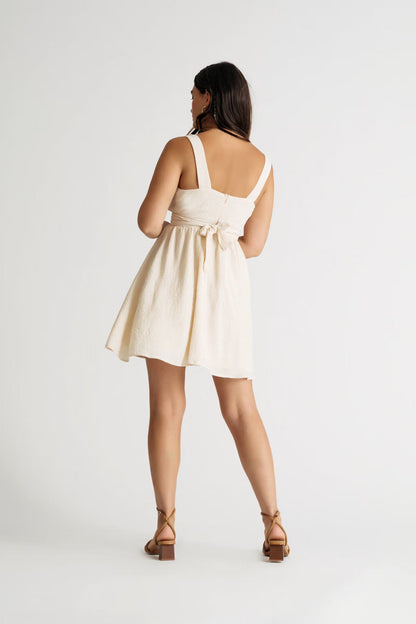 Tobi Abigail Plunging Skater Mini Dress