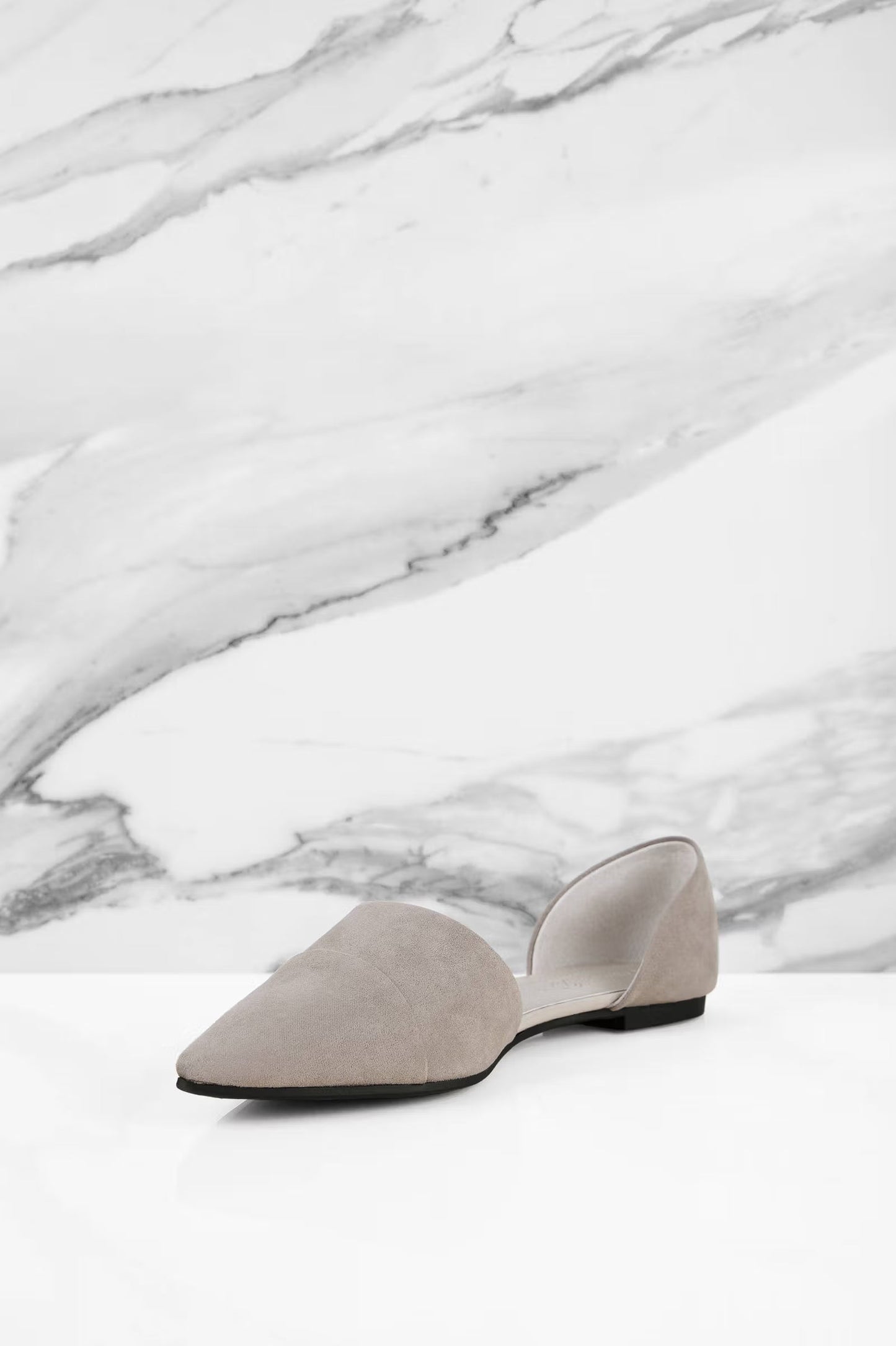 Tobi Chinese Laundry Easy Does It Suede Flats - Taupe