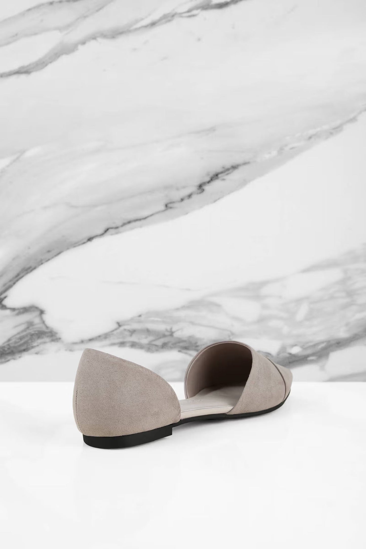 Tobi Chinese Laundry Easy Does It Suede Flats - Taupe