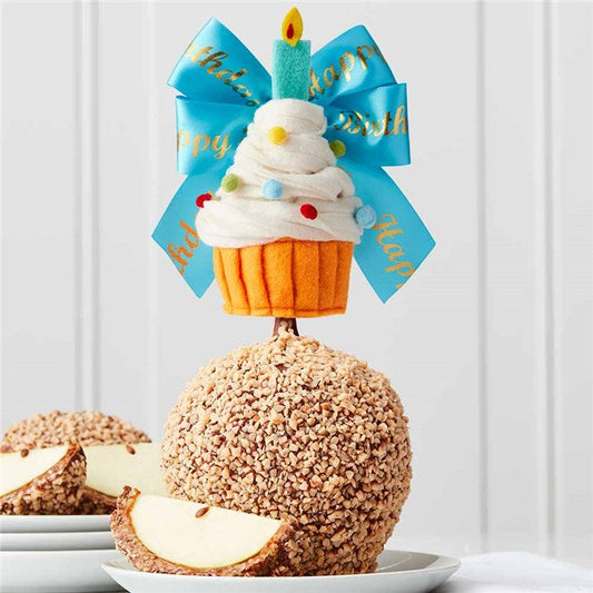 Mrs Prindables Toffee Walnut Happy Birthday Cupcake Jumbo Caramel Apple
