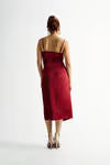 Tobi Emma Satin Cowl Neck Midi Dress