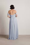 Tobi Adrienne Off The Shoulder Sweetheart Maxi Dress