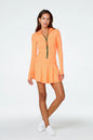 Watskin Sunwear Isabel Tennis Skirt in Neon Orange
