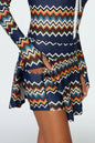 Watskin Sunwear Isabel Tennis Skirt in Zig Zag