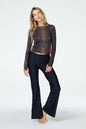 Watskin Sunwear Sasha Long Sleeve Tee in Leopard