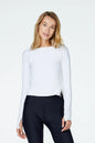 Watskin Sunwear Sasha Long Sleeve Tee in White
