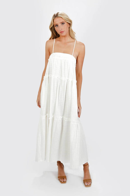 Tobi Julianne Chiffon Tiered Maxi Dress