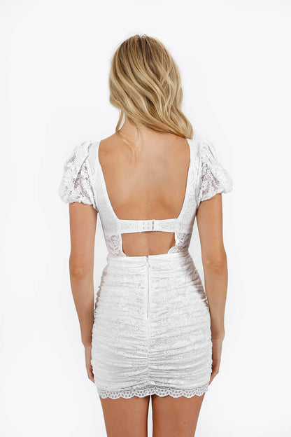 Tobi Ronda Lace Corset Mini Dress