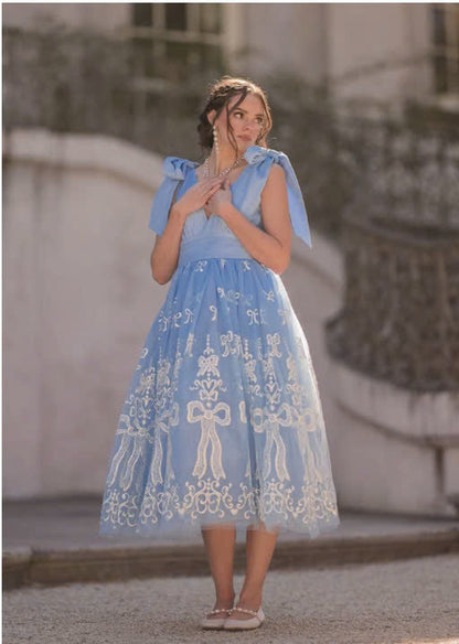 JessaKae Cindy Dress - Blue Ribbon