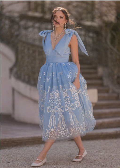 JessaKae Cindy Dress - Blue Ribbon
