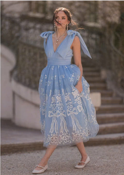 JessaKae Cindy Dress - Blue Ribbon