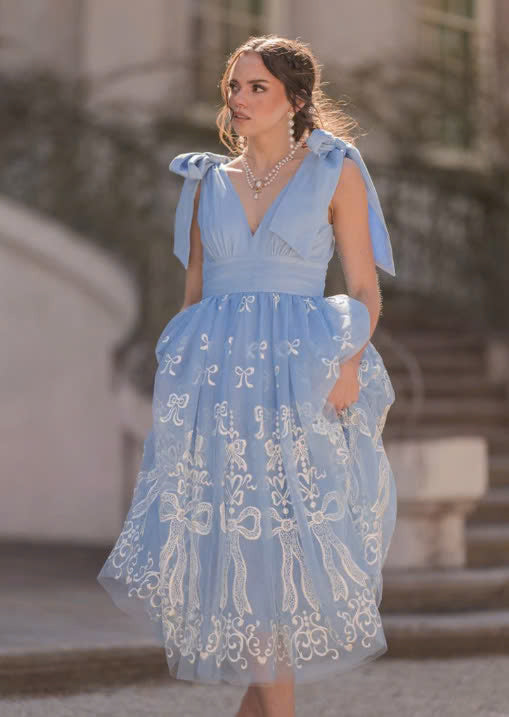 JessaKae Cindy Dress - Blue Ribbon