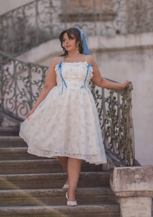 JessaKae Coquette Dress - Forget-Me-Not