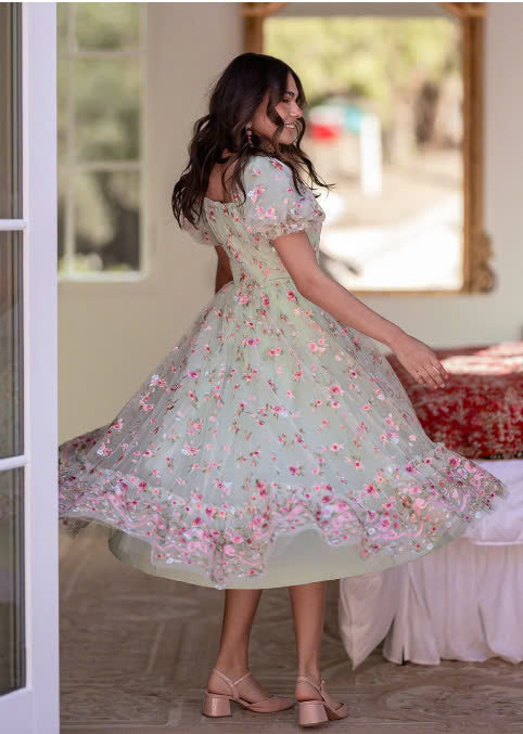 JessaKae Rosalie Dress - Mint Blush