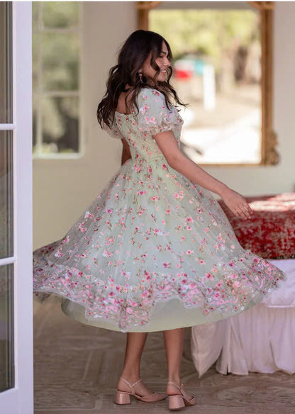 JessaKae Rosalie Dress - Mint Blush