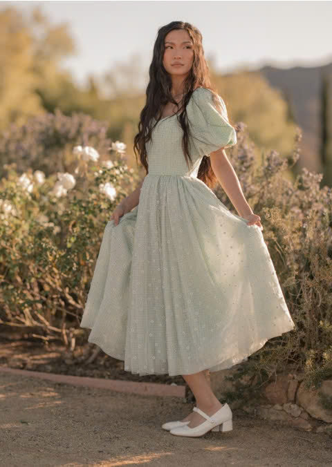 JessaKae Spring Meadow Dress - Sprout Green