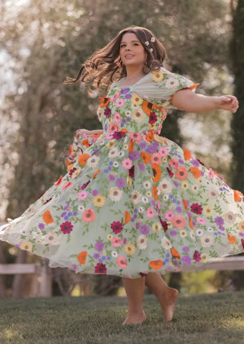 JessaKae Garden Waltz Dress - Meadow Green